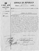 Ofício n.º 469/1 do Comandante da 3.ª Região Militar, General Felisberto Alves Pedrosa, dirigido ao Secretário Geral da Presidência da República, dando a conhecer que na Estação de Caminho de Ferro de Albergaria estiveram presentes várias autoridades de Leiria e ainda 20 oficiais da guarnição militar daquela cidade, que não tiveram oportunidade de cumprimentar o Presidente da República, à sua passagem, devido a uma informação errada do horário do comboio.