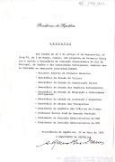 Despacho de nomeação, como membros da "Comissão Organizadora do Dia de Portugal,  de Camões e das Comunidades Portuguesas" de 1980, das seguintes individualidades: o Ministro Adjunto do Primeiro Ministro; o Secretário de Estado da Cultura; o Secretário de Estado da Comunicação Social; o Secretário de Estado dos Negócios Estrangeiros; o Secretário de Estado da Emigração e das Comunidades Portuguesas; o Secretário de Estado da Juventude e Desportos; o Secretário de Estado dos Transportes; o Presidente da Academia das Ciências de Lisboa; o Professor Doutor José de Azeredo Perdigão; o Presidente da Comissão Administrativa da RDP e o Presidente da Comissão Administrativa da RTP. 
