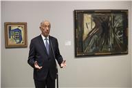 O Presidente Marcelo Rebelo de Sousa está presente, no Museu Nacional de Arte Contemporânea - Museu do Chiado em Lisboa, na doação de dois quadros de Amadeo de Souza Cardoso e de Manuel d’Assumpção, a 17 de janeiro de 2023.