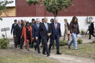 O Presidente da República Marcelo Rebelo de Sousa, acompanhado pela Secretária de Estado da Segurança Social, Cláudia Joaquim, visita o Centro Hospitalar Conde de Ferreira da Santa Casa da Misericórdia do Porto (SCMP), a 1 de junho de 2018

