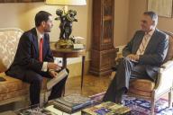 O Presidente da República, Aníbal Cavaco Silva, recebe em audiência o Presidente da Agência para o Investimento e Comércio Externo de Portugal (AICEP), Miguel Frasquilho, a 11 de novembro de 2014