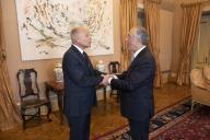 O Presidente da República Marcelo Rebelo de Sousa recebe, em audiência no Palácio de Belém, o Secretário-Geral da Liga dos Estados Árabes, Ahmed Aboul Gheit, a 5 de abril de 2008
