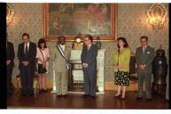 Audiência concedida pelo Presidente da República, Jorge Sampaio, ao Vice-Presidente da República da África do Sul, Thabo Mbeki, a 19 de junho de 1996