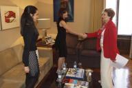 A Dra. Maria Cavaco Silva recebe, em audiência, a Embaixatriz dos Estados Unidos da América, Kim Sawyer, a 29 de outubro de 2014