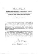 Mensagem de Sua Excelência o Presidente da República por ocasião da homenagem a Aristides Sousa Mendes promovida pela Fundação Raoul Wallenberg - Nova Iorque, 3 de Abril de 2001