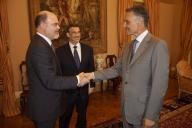 O Presidente da República, Aníbal Cavaco Silva, recebe, em audiência, o Vice-Presidente da Nokia Networks, Armando Almeida, a 30 de junho de 2011