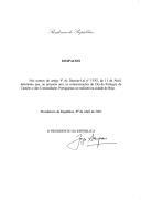 Despacho que determina que, no ano de 2002, as Comemorações do Dia de Portugal, de Camões e das Comunidades Portuguesas se realizem na cidade de Beja.