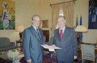 Audiência concedida pelo Presidente da República, Jorge Sampaio, ao Embaixador de Portugal em La Valetta, António Dias, a 1 de junho de 2005