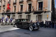 Visita de Estado a Espanha. O Presidente da República é recebido, numa cerimónia de boas-vindas, na Câmara Municipal de Madrid, sendo-lhe entregue a Chave de Ouro da cidade, a 16 de abril de 2008

