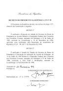 Decreto que ratifica o Protocolo de Adesão do Governo do Reino da Dinamarca ao Acordo Relativo à Supressão Gradual dos Controlos nas Fronteiras Comuns (...) e o Acordo de Adesão do Governo do Reino da Dinamarca à Convenção de Aplicação do Acordo de Schengen (...), assinado no Luxemburgo em 19 de dezembro de 1996.