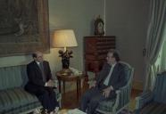 Audiência concedida pelo Presidente da República, Jorge Sampaio, ao Embaixador de Portugal no Irão, Manuel Marcelo Curto, a 1 de abril de 1997