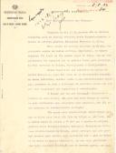 Ofício-carta do Administrador Geral da Casa da Moeda e Valores Selados, dirigida ao Ministro das Finanças [António de Oliveira Salazar], propondo o agraciamento de Mestre Malaquias com o grau de Oficial da Ordem de Mérito Industrial, em reconhecimento por 50 anos de serviço prestado ao Estado.