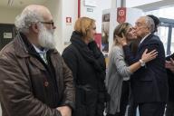 O Presidente Marcelo Rebelo de Sousa participa, na Escola Básica e Secundária Professor Ruy Luís Gomes no Laranjeiro em Almada, numa aula-debate com alunos do ensino secundário, a 9 de março de 2018.