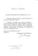 Decreto que ratifica a Convenção entre o Governo de Portugal e o Governo de Macau para Evitar a Dupla Tributação e Prevenir a Evasão Fiscal em Matéria de Impostos sobre o Rendimento, assinada em Macau em 28 de setembro de 1999.