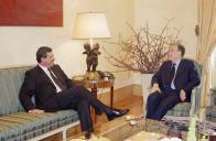 Audiência concedida pelo Presidente da República, Jorge Sampaio, ao Presidente da Assembleia Legislativa Regional dos Açores, Fernando Manuel Machado Menezes, a 26 de março de 2001