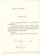 Decreto de nomeação do Coronel Fernando dos Santos Costa, Ministro da Defesa Nacional, para se encarregar da gerência interina da pasta da Marinha, durante a ausência do respetivo Ministro. 