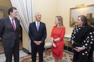 Visita de Estado a Espanha. Receção de retribuição oferecida pelo Presidente da República Marcelo Rebelo de Sousa em honra dos Reis de Espanha no Palácio do Pardo, a 17 de abril de 2008

