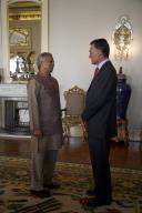 Audiência concedida pelo Presidente da República, Aníbal Cavaco Silva, ao Presidente do Banco Grameen, do Bangladesh, e Prémio Nobel da Paz, Muhammad Yunus, a 23 de março de 2007