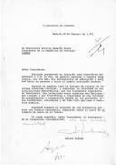 Carta do Presidente do Governo espanhol, Adolfo Suárez, dirigida ao Presidente da República de Portugal, António Ramalho Eanes, informando-o da sua demissão do cargo e expressando, na despedida, a sua admiração e amizade pelo chefe de Estado e pelo "Povo português irmão".