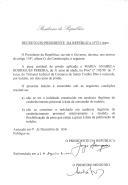 Decreto que reduz, por indulto, em dois anos de prisão, a pena residual de prisão aplicada a Maria Anabela Rodrigues Pereira, de 31 anos de idade, no processo nº 192/98 do 1º Juízo Criminal do Tribunal Judicial da Comarca de Santa Comba Dão.