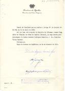 Decreto de nomeação, nos termos do artº. 4º. do Decreto nº. 21.084 de 13/04/1932, do Dr. Francisco Vieira Machado, como Chanceler do Conselho da Ordem do Império Colonial, na vaga aberta pelo falecimento do Doutor Armindo Rodrigues Monteiro. 