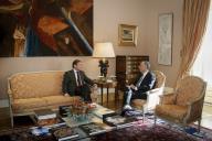 O Presidente da República Marcelo Rebelo de Sousa recebe o Presidente do Partido Social Democrata (PPD/PSD), Pedro Passos Coelho, para um almoço no Palácio de Belém, a 29 dezembro 2016