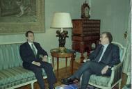 Audiência concedida pelo Presidente da República, Jorge Sampaio, ao Embaixador de Portugal na ONU, António Monteiro, a 5 de janeiro de 1998