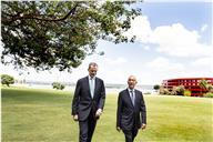 O Presidente Marcelo Rebelo de Sousa almoça com o Rei Felipe VI de Espanha, em Brasília