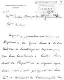 Carta de Egas Moniz, dirigida ao Secretário-Geral da Chancelaria das Ordens Portuguesas e Secretário-Geral da Presidência da República, Jaime Athias, agradecendo ao Presidente da República, a atribuição do Grau de Grã-Cruz da Ordem Militar de Santiago da Espada, com que foi distinguido.