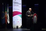 O Presidente da República Marcelo Rebelo de Sousa preside, no Teatro Municipal São Luiz em Lisboa, à sessão de encerramento da IV Cimeira do Turismo Português, promovida pela Confederação do Turismo de Portugal (CTP), a 27 de setembro de 2018  