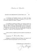 Decreto que estende ao território de Macau a Emenda de 31 de maio de 1988 à Convenção Internacional relativa a Exposições Internacionais, de 22 de novembro de 1928.