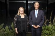 O Presidente da República Marcelo Rebelo de Sousa com a Presidente de Malta, Marie-Louise Coleira Preca, em Lisboa, a 9 de outubro de 2018 