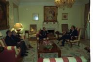 Encontro do Presidente da República, Jorge Sampaio,  com os Deputados Europeus José Pacheco Pereira e Carlos Candal, no Palácio de Belém, de 5 a 6 de dezembro de 1998