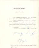 Decreto de nomeação do Doutor João de Matos Antunes Varela para exercer o cargo de Ministro da Justiça.