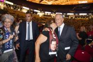 O Presidente da República Marcelo Rebelo de Sousa assiste, no Altice Arena em Lisboa, ao concerto solidário “Por Um Novo Futuro 2019” promovido pela Associação Novo Futuro, sendo recebido por Isabel Megre, Presidente da Associação, a 15 de maio de 2019