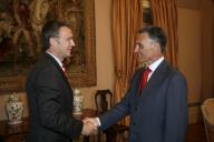 Audiência concedida pelo Presidente da República, Aníbal Cavaco Silva, ao Primeiro-Ministro da Noruega, Jens Stoltenberg, a 15 de maio de 2007