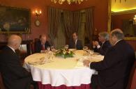 O Presidente da República, Jorge Sampaio, almoça com constitucionalistas no Palácio de Belém, a 25 de julho de 2003