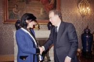 Audiência concedida pelo Presidente da República, Jorge Sampaio, a Eduarda Azevedo, a 28 de março de 2000