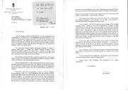 Carta de Árpad Göncz, Presidente da República da Hungria, endereçada ao Presidente da República de Portugal, Jorge Sampaio, informando-o da realização de um Simpósio Internacional em Budapeste, nos dias 2 a 5 de março de 1997, dedicado ao tema da liberdade religiosa e ao "Papel das Igrejas nas Sociedades em Renovação".