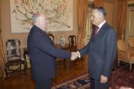 O Presidente da República, Aníbal Cavaco Silva, recebe em audiência o Presidente do Governo Regional da Madeira, Alberto João Jardim, a 27 de janeiro de 2015