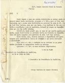 Ofício (minuta) n.º 2161 do Secretário da Presidência da República, dirigido ao Diretor Geral da Fazenda Pública, propondo que, face à vaga da casa que estava atribuída ao chefe do pessoal menor da Secretaria da Presidência da República [João de Almeida de Oliveira], que a mesma seja distribuída ao porteiro de sala de 2.ª classe, José Dias Cardoso e a deste seja atribuída ao serventuário Carlos de Oliveira, cujo espaço de habitação atual será destinado a servir de arrecadação.