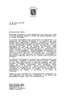 Carta do Presidente da República do Panamá, Guillermo Endara Galimany, dirigida ao Presidente da República Portuguesa, Mário Soares, solicitando a cooperação e apoio do Governo português no esforço desenvolvido pelas autoridades do seu país para "identificar, congelar, recuperar e devolver alguns ativos pertencentes ao povo do Panamá" desviados por Manuel Antonio Noriega, comandante-chefe das Forças Armadas entre setembro de 1983 e dezembro de 1989, e seus associados.