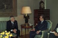 Audiência concedida ao Primeiro-Ministro da República Checa, Vaclav Klaus, a 2 de dezembro de 1996