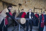 O Presidente da República Marcelo Rebelo de Sousa visita o Presépio ao Vivo de Priscos em Braga, a 16 de dezembro de 2017