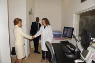 Por ocasião da Visita de Estado do Presidente da República a Angola, Maria Cavaco Silva visita, em Luanda, o Hospital Pediátrico Dr. David Bernardino, percorrendo vários departamentos e testemunhado resultados da atividade da Cooperação Portuguesa. Na ocasião da presença do Presidente da República na capital da província angolana da Huíla, Maria Cavaco Silva visita o Hospital Central do Lubango, fazendo entrega de um acervo bibliográfico oferecido pela Fundação Calouste Gulbenkian, a 20 e 21 de julho de 2010