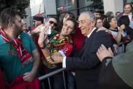 O Presidente da República, Marcelo Rebelo de Sousa, assiste, no estádio dos Barreiros, no Funchal, ao jogo de preparação da Seleção Nacional de Futebol com a seleção da Suécia, a 28 de março de 2017