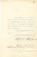 Decreto de exoneração, a pedido, de Bernardino Luiz Machado Guimarães de Presidente do Ministério e Ministro do Interior. 