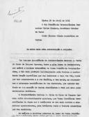 Ofício n.º 389-15 dirigido ao Núncio Apostólico em Lisboa, Monsenhor Pietro Ciriaci, Arcebispo Titular de Tarso, agradecendo "bondosa e confortante Benção Apostólica que Sua Santidade o Papa Pio XII" concedida a D. Maria do Carmo de Fragoso Carmona e sua família" e "expressivas e paternais condolências de Sua Santidade" por ocasião do falecimento do seu marido, o Marechal Carmona.