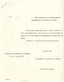 Minuta de ofício nº 382 do Secretário da Presidência da República, endereçado ao Chefe da 2ª Repartição da Direção-Geral da Contabilidade Pública, enviando o Mapa respeitante ao pessoal permanente e eventual ao serviço da Secretaria da Presidência da República
