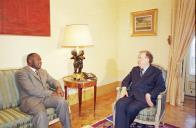 Audiência concedida pelo Presidente da República, Jorge Sampaio, ao Presidente da Costa do Marfim, Laurent Gbagbo, a 29 de junho de 2001